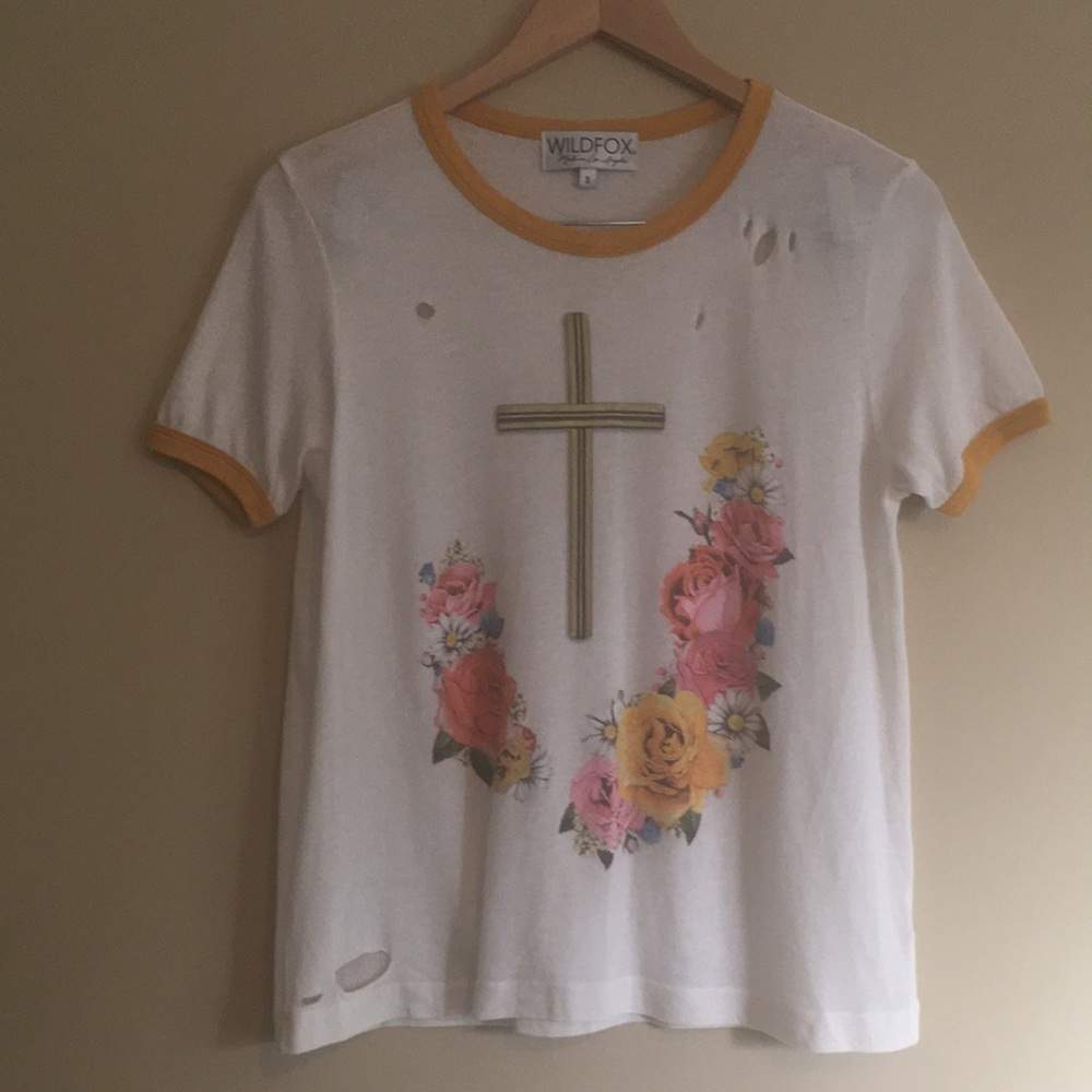 Wildfox Confessional Easter Johnny Ringer Tee - image 3